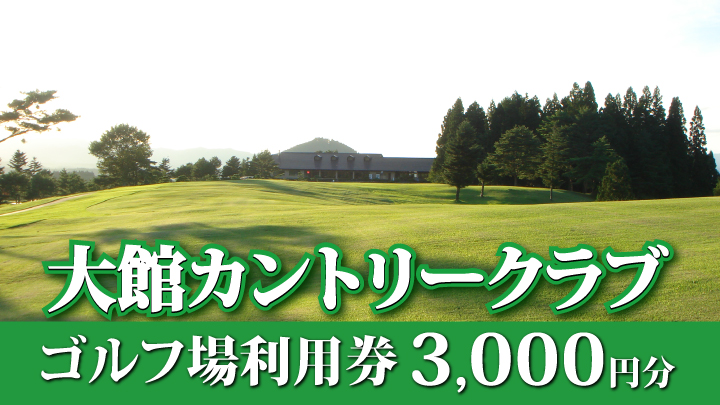 ゴルフ場利用券3,000円分